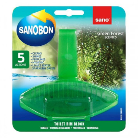 Sano Odorizant de Baie pentru Wc Sanobon Green Forest 5in1 55g