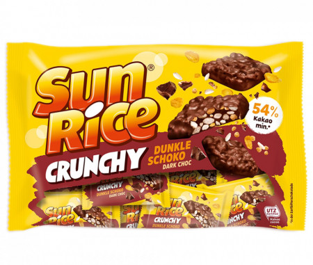 Sun Rice Crunchy Ciocolata Neagra cu Orez Expandat 208g