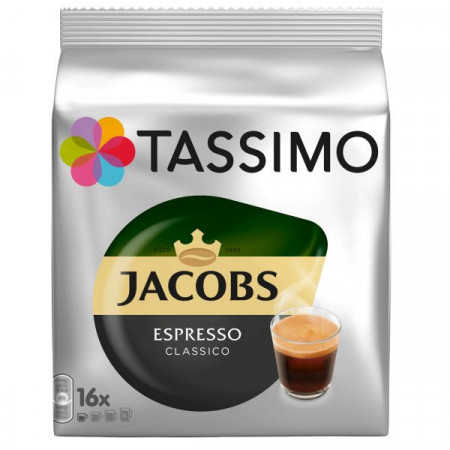 Tassimo Jacobs Espresso Classico Capsule Cafea 16 capsule x 7.4g