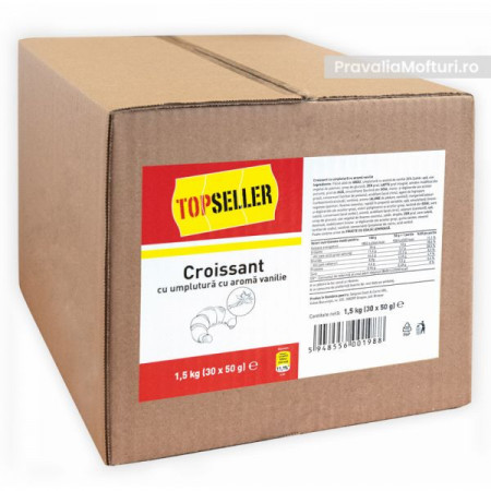 TopSeller Croissant cu Umplutura cu Vanilie 1.5Kg