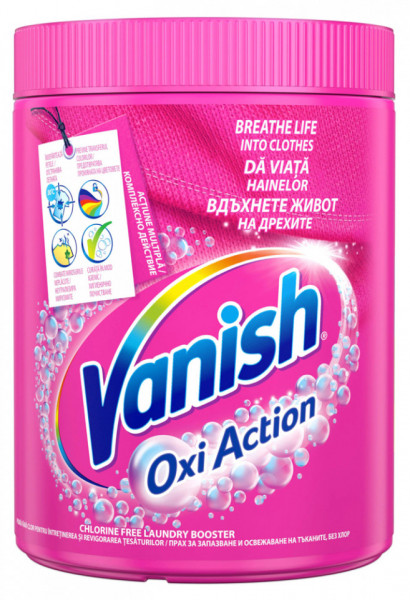 Vanish Oxi Action Pink Pudra pentru Indepartat Pete 846g