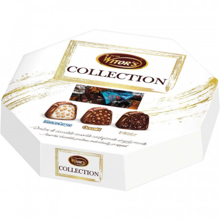 Witors Collection Praline din Ciocolata cu Lapte si cu Ciocolata Neagra cu umplutura Cremoasa 200g