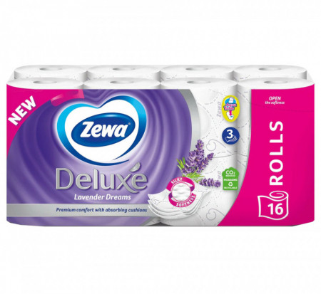 Zewa Deluxe Lavender Dreams Hartie Igienica 3 Straturi 16 Role