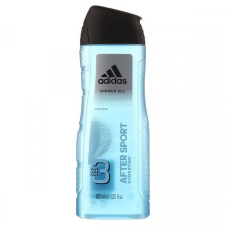 Adidas After Sport Gel de Dus pentru Corp Fata si Par 400ml