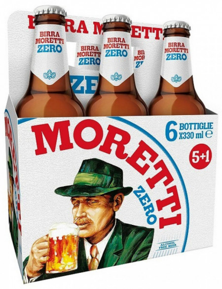 Birra Moretti Bere 0% Alcool 330ML 5+1 Gratis