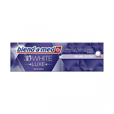 Blend a Med 3D White Luxe Pearl Glow Pasta de Dinti 75ml