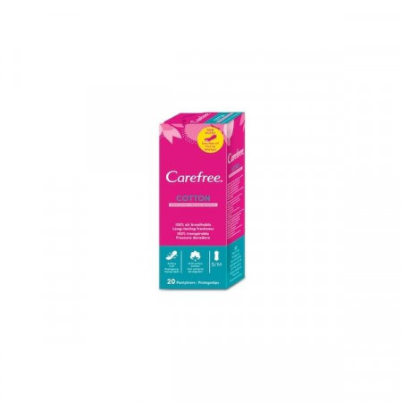 Carefree Absorbante Pantyliners Cotton Fresh 20bucati