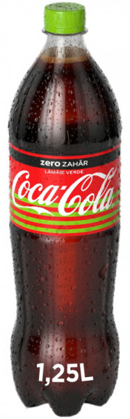 Coca Cola Bautura Carbogazoasa cu Gust de Lime Zero Zahar 1.25L