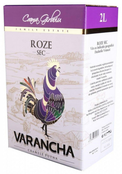 Crama Girboiu Varancha Vin Rose Sec 12.5% Alcool 2L