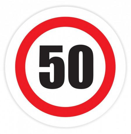 Creative Sign Indicator Limitare Viteza 50