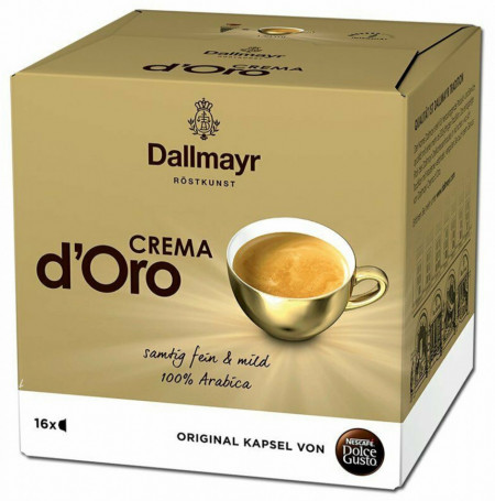 Dallmayr Crema D'Oro Cafea Prajita si Macinata in Capsule 16 buc 120g