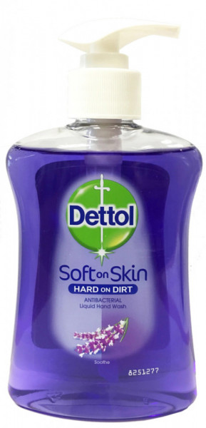 Dettol Soft on Skin Sapun Lichid Antibacterial pentru Maini cu Lavanda 250ml