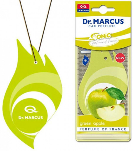 Dr.Marcus Odorizant Auto Carton cu Agatatoare Green Apple
