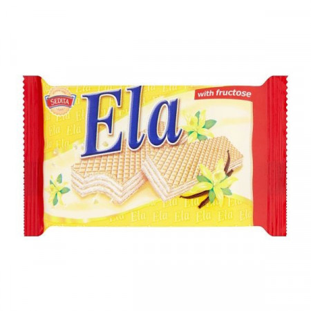 Ela Napolitane Dietetice cu Crema de Vanilie si Fructoza 40g