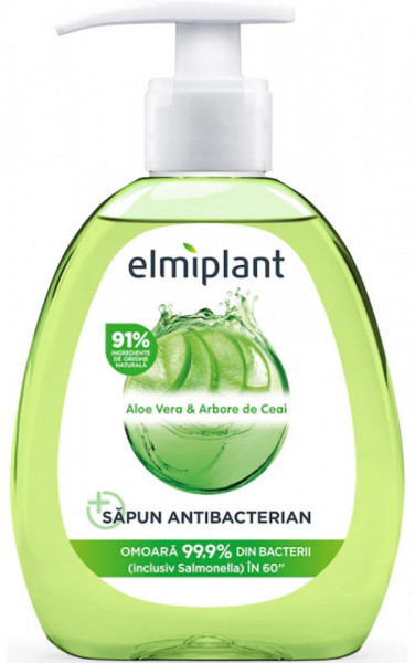 Elmiplant Sapun Antibacterian cu Aloe Vera si Arbore de Ceai 300ml