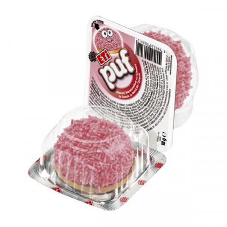 Eti Puf Biscuiti cu Bezea si Granule cu Aroma de Capsuni 18g