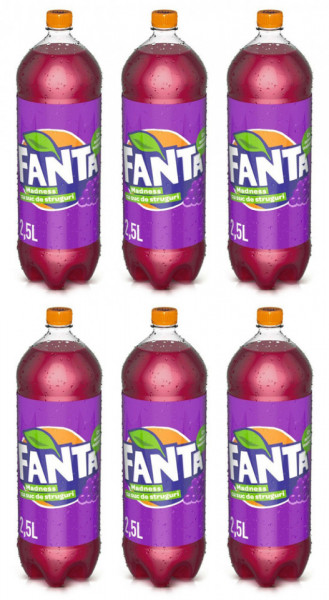 Fanta Madness Bautura Racoritoare Carbogazoasa 6 buc x 2.5L