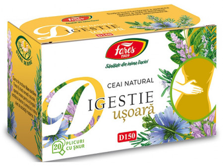 Fares Ceai Digestie Usoara D150 20plicuri x 1.5g