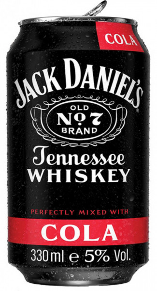 Jack Daniel's Tennessee Whiskey cu Cola 5% Alcool 330ml