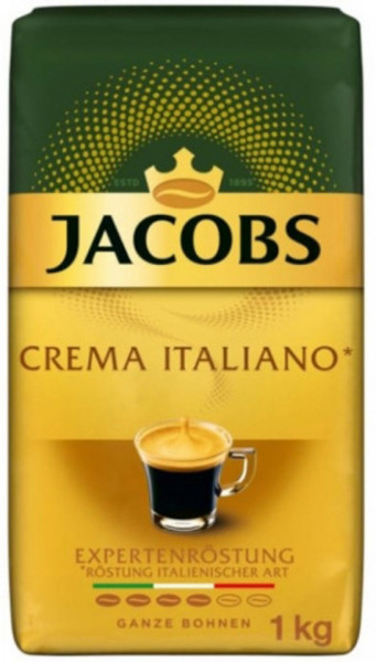 Jacobs Crema Italiano Cafea Boabe Prajita 1Kg
