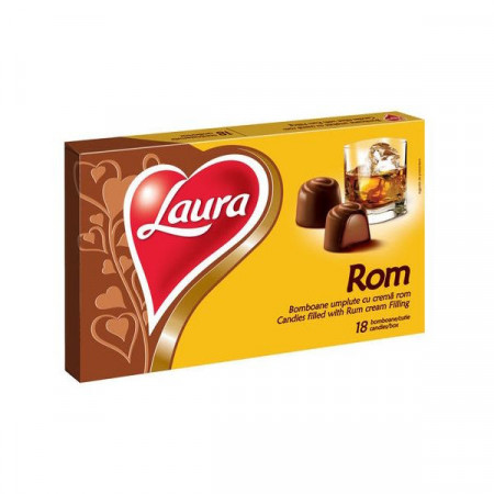 Laura Bomboane cu Lapte cu Crema de Rom 140g