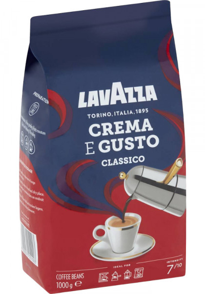 Lavazza Crema E Gusto Classico Cafea Boabe Prajita 1Kg