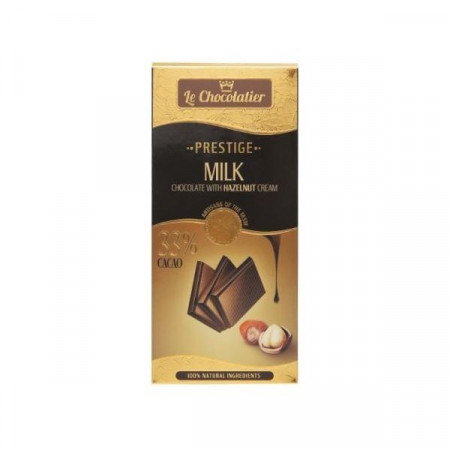 Le Chocolatier Ciocolata cu Lapte si Crema de Alune 100g