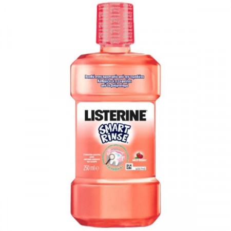 Listerine Smart Rinse Mild Berry Apa de Gura pentru Copii 6+ Ani 250ml