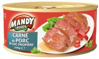 Mandy Carne de Porc in Suc Propriu 300g