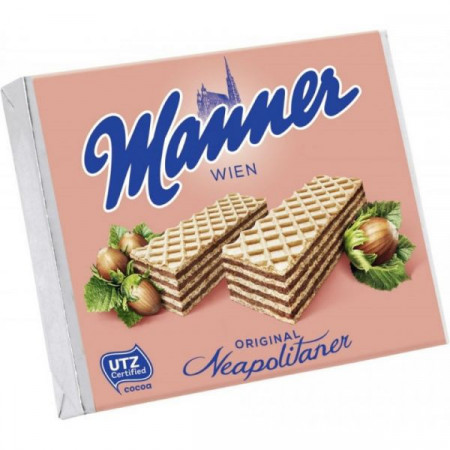 Manner Napolitane cu Crema de Alune 75g