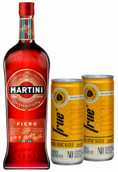 Martini Set Cocktail Fiero 750ml + 2 Tonic Water