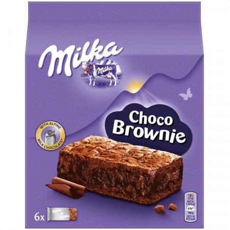 Milka Prajitura cu Ciocolata Brownie 6bucati 150g