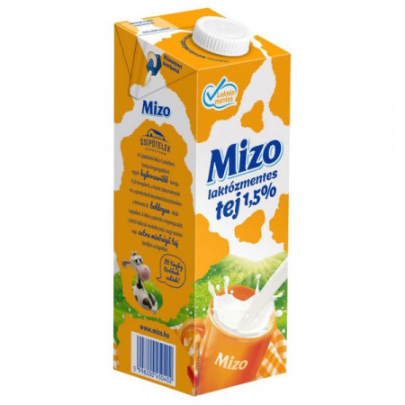 Mizo Lapte UHT 1.5% Grasime fara Lactoza 1L