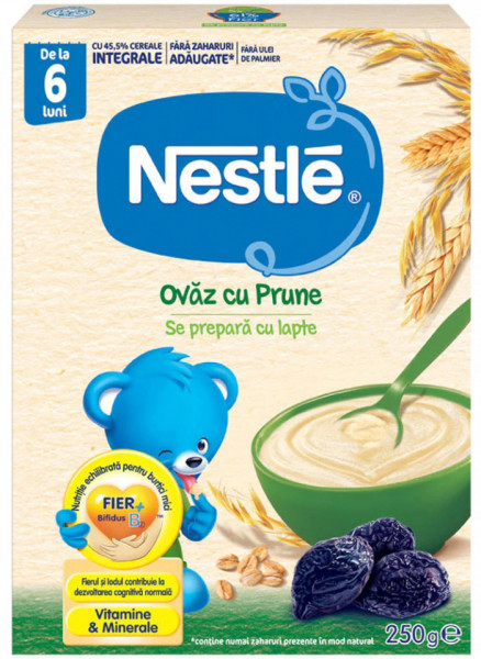 Nestle Ovaz cu Prune 6+ luni 250g