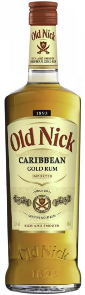 Old Nick Rom Caribbean Gold 37.5% Alcool 700ml