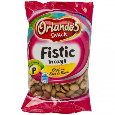 Orlando’s Snack Fistic în Coaja Copt cu Sare de Mare 250g