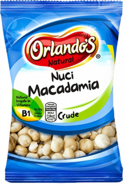 Orlando's Natural Nuci Macadamia Crude 100g