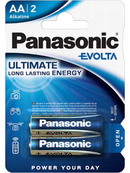 Panasonic Baterii Alkaline Ultimate Long Lasting Energy Evolta AA 2buc