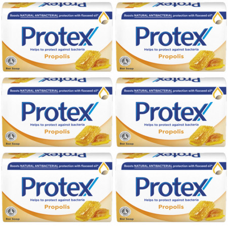 Protex Sapun Solid Antibacterial cu Propolis 6 buc x 90g