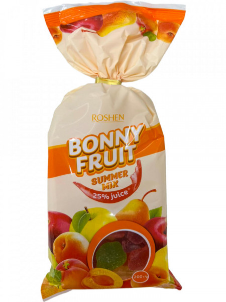 Roshen Bonny Fruit Jeleuri Summer Mix 200g