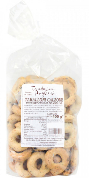 Tentazioni Pugliesi Covrigei cu Ulei de Masline 400g