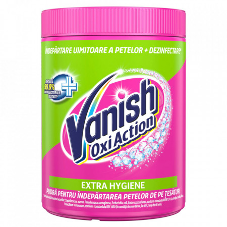 Vanish Oxi Action Extra Hygiene Pudra pentru Indepartarea Petelor 846g