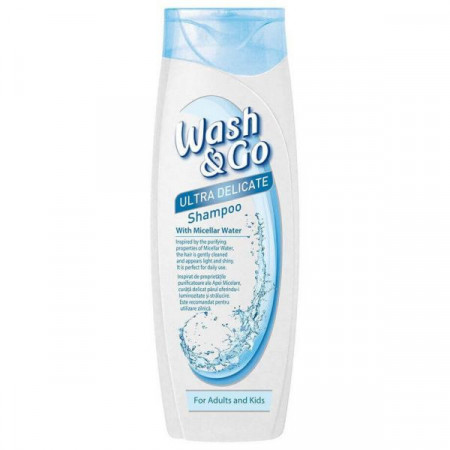 Wash&Go Ultra Delicate Sampon cu Apa Micelara 400ml