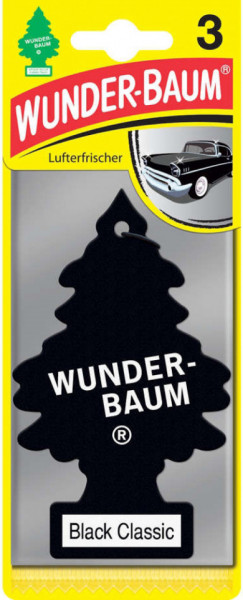 Wunder-Baum Odorizant Auto Bradut Black Classic 3buc