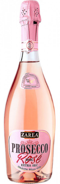 Zarea Prosecco Vin Spumant Rose Extra Sec 11% Alcool 750ml