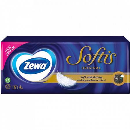 Zewa Softis Original Batiste Nazale 4 Straturi 10pachete