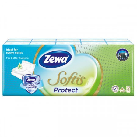 Zewa Softis Protect Batiste Nazale 4 Straturi 10pachete