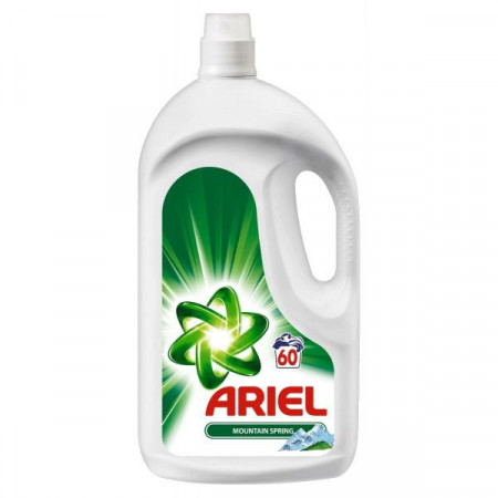 Ariel Detergent de Rufe Lichid Mountain Spring pentru 60 Spalari 3.3l