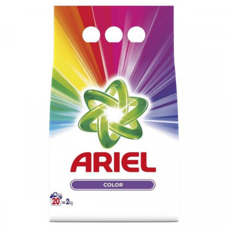 Ariel Detergent de Rufe Pudra Automat Color pentru 20 Spalari 2kg