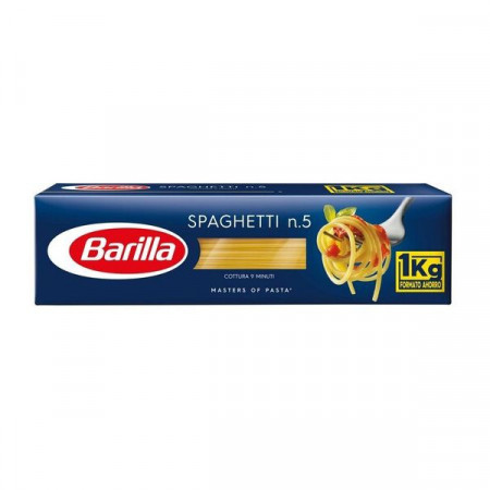 Barilla Spaghetti No 5 Paste Alimentare din Gris de Grau 1Kg